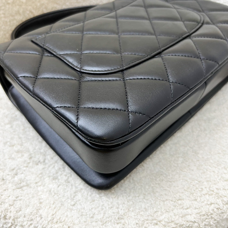 Chanel Small Trendy CC Top Handle Flap in Black Lambskin LGHW (Model: A92236)