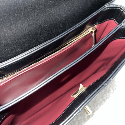 Chanel Small Trendy CC Top Handle Flap in Black Lambskin LGHW (Model: A92236)