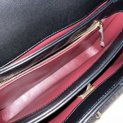 Chanel Small Trendy CC Top Handle Flap in Black Lambskin LGHW (Model: A92236)