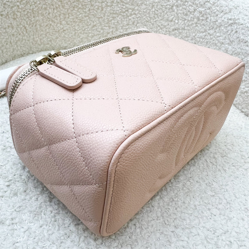Chanel Classic Small Vanity in 24C Light Pink Caviar and LGHW
