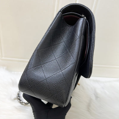 Chanel Jumbo Classic Flap CF in Black Caviar and SHW