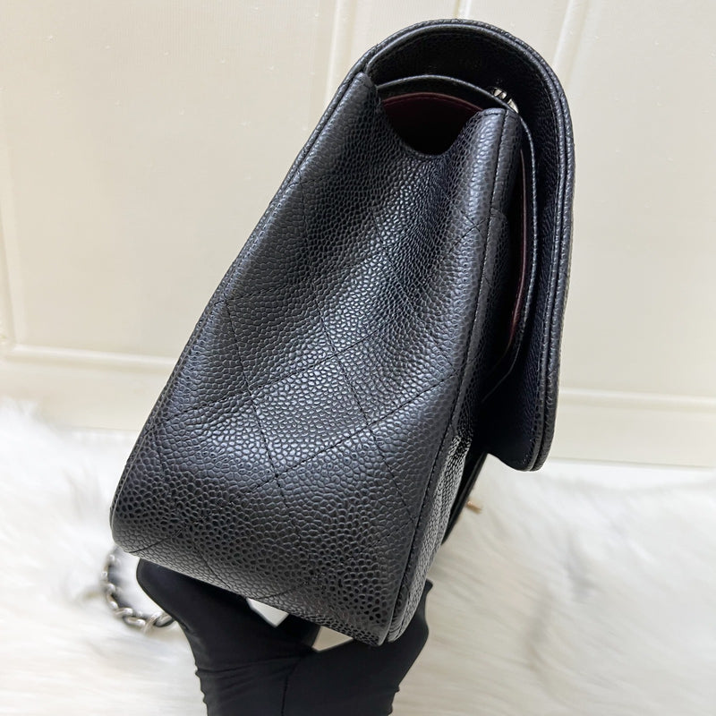 Chanel Jumbo Classic Flap CF in Black Caviar and SHW
