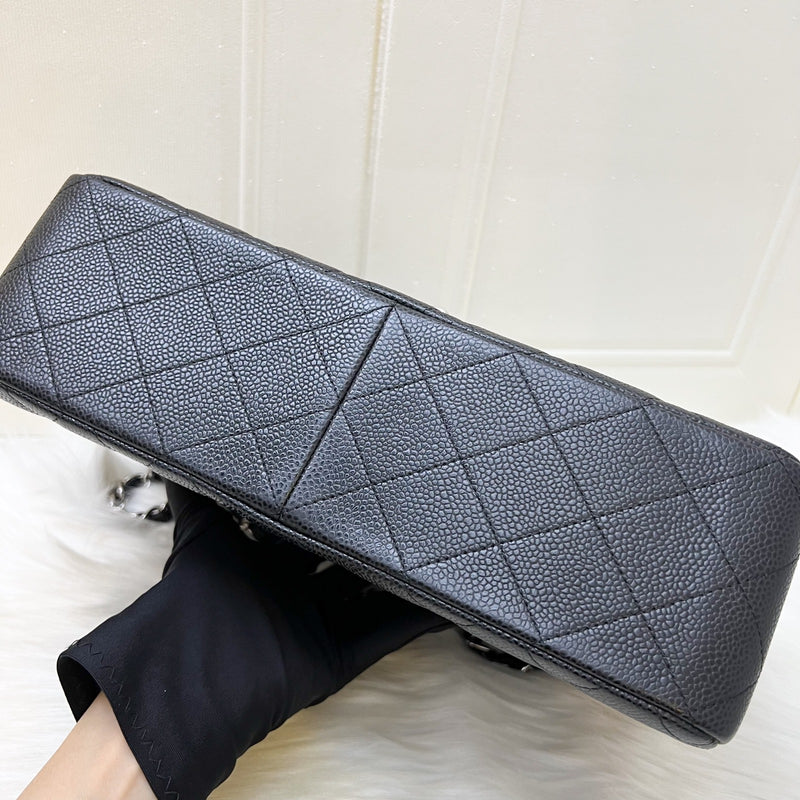 Chanel Jumbo Classic Flap CF in Black Caviar and SHW