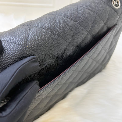 Chanel Jumbo Classic Flap CF in Black Caviar and SHW