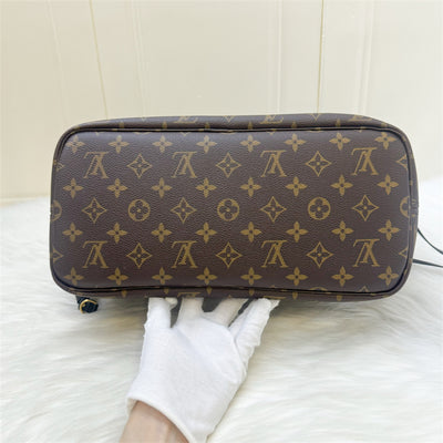 LV Around the World Neverfull MM in Monogram Canvas (Vivienne Printed) GHW Without Attached Pouch