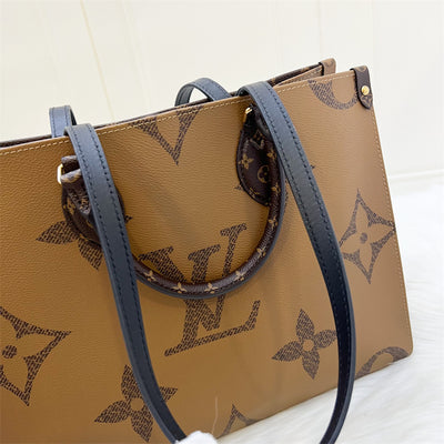LV Onthego MM in Reverse Monogram Canvas and GHW