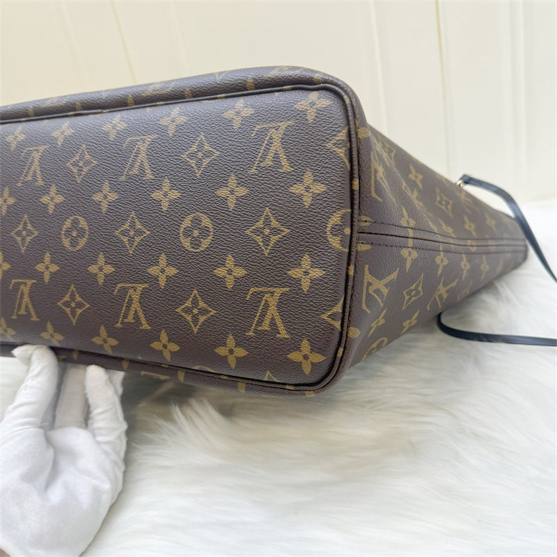 LV Around the World Neverfull MM in Monogram Canvas (Vivienne Printed) GHW Without Attached Pouch