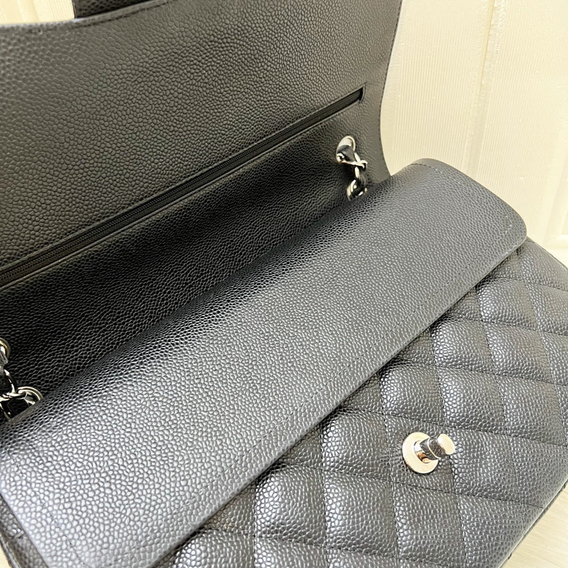 Chanel Jumbo Classic Flap CF in Black Caviar and SHW
