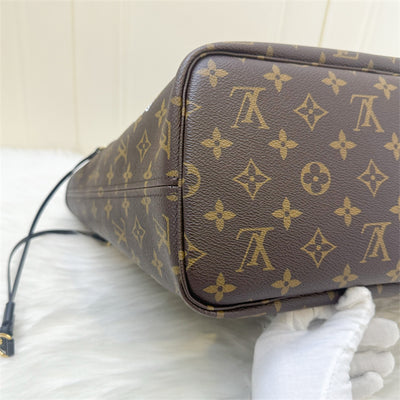 LV Around the World Neverfull MM in Monogram Canvas (Vivienne Printed) GHW Without Attached Pouch