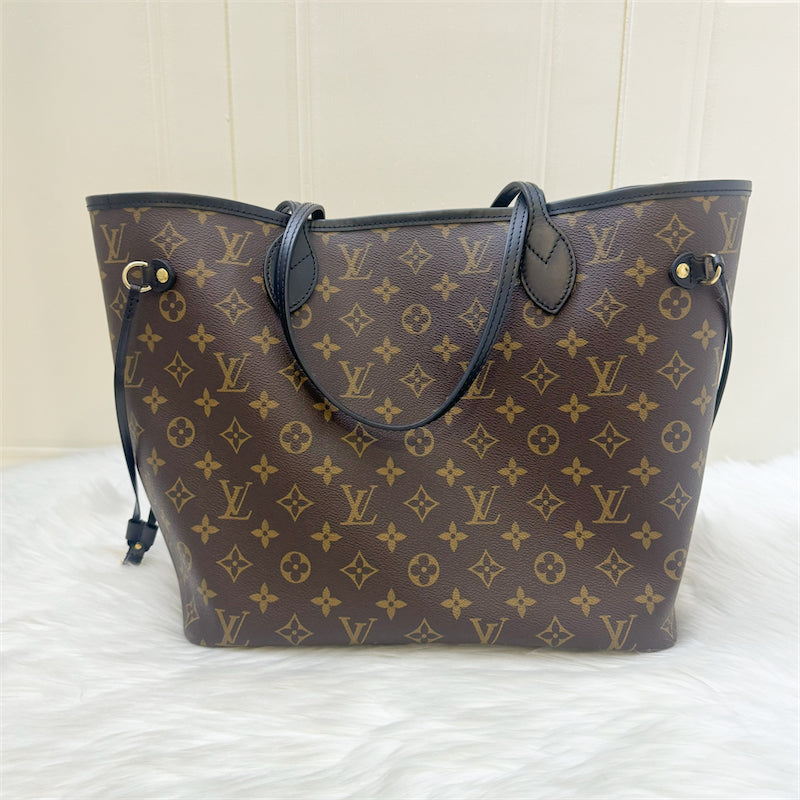 LV Around the World Neverfull MM in Monogram Canvas (Vivienne Printed) GHW Without Attached Pouch