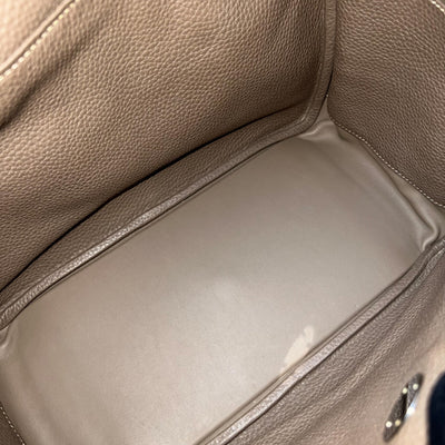 Hermes Lindy 30 in Etoupe Clemence Leather and PHW