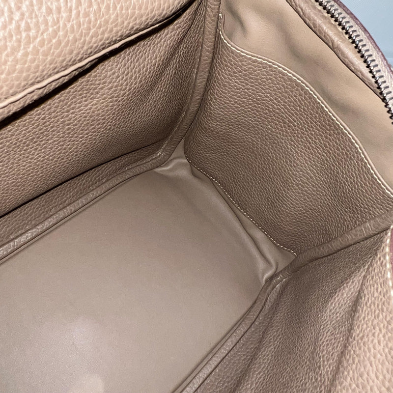 Hermes Lindy 30 in Etoupe Clemence Leather and PHW