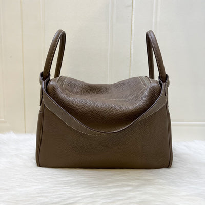 Hermes Lindy 30 in Etoupe Clemence Leather and PHW