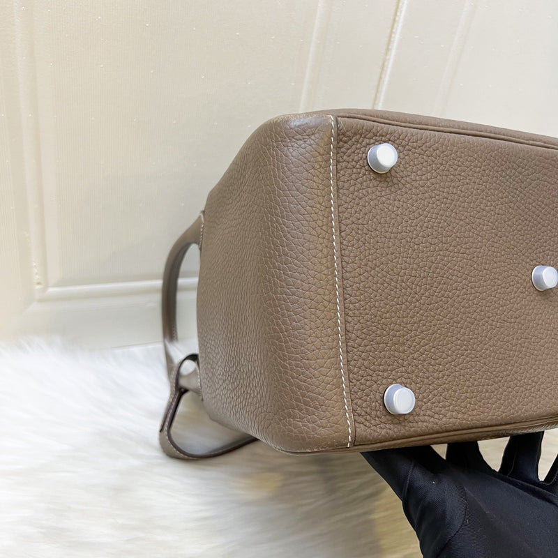 Hermes Lindy 30 in Etoupe Clemence Leather and PHW