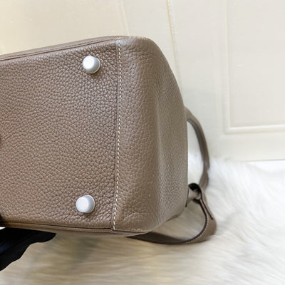 Hermes Lindy 30 in Etoupe Clemence Leather and PHW