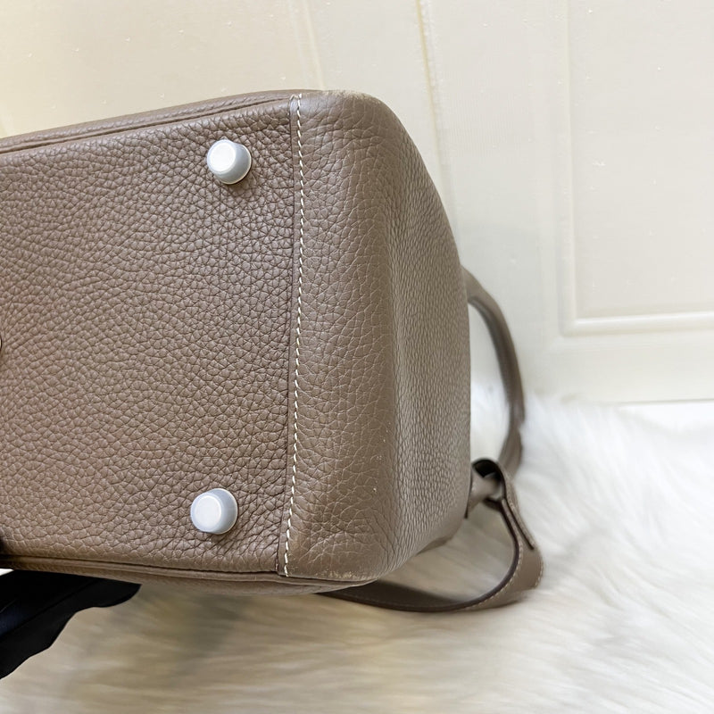 Hermes Lindy 30 in Etoupe Clemence Leather and PHW