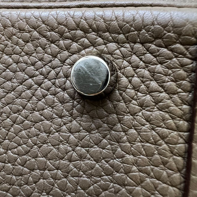 Hermes Lindy 30 in Etoupe Clemence Leather and PHW