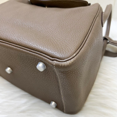 Hermes Lindy 30 in Etoupe Clemence Leather and PHW