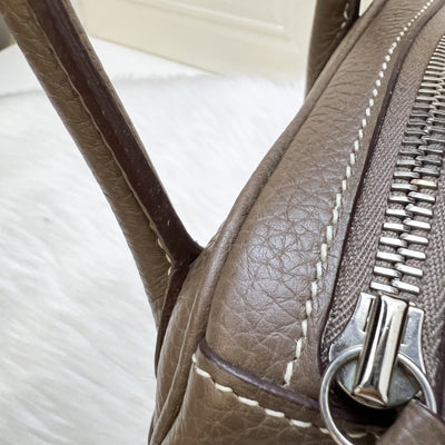 Hermes Lindy 30 in Etoupe Clemence Leather and PHW
