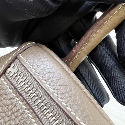 Hermes Lindy 30 in Etoupe Clemence Leather and PHW