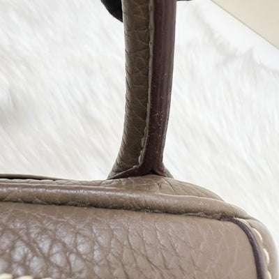 Hermes Lindy 30 in Etoupe Clemence Leather and PHW
