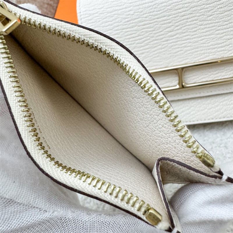 Hermes Roulis Slim in Nata Chevre Leather and GHW