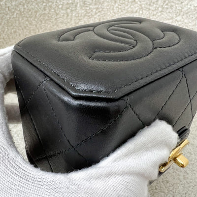 Chanel 23B Seasonal Mini Vanity in Black Lambskin and GHW