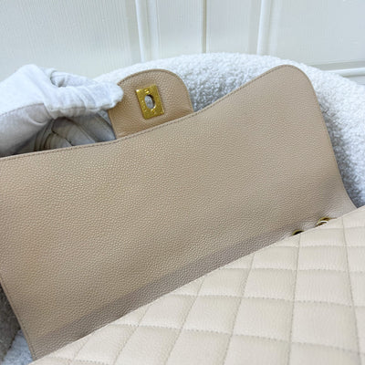 Chanel Jumbo Classic Flap SF in Beige Caviar and GHW