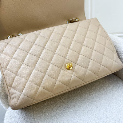 Chanel Jumbo Classic Flap SF in Beige Caviar and GHW