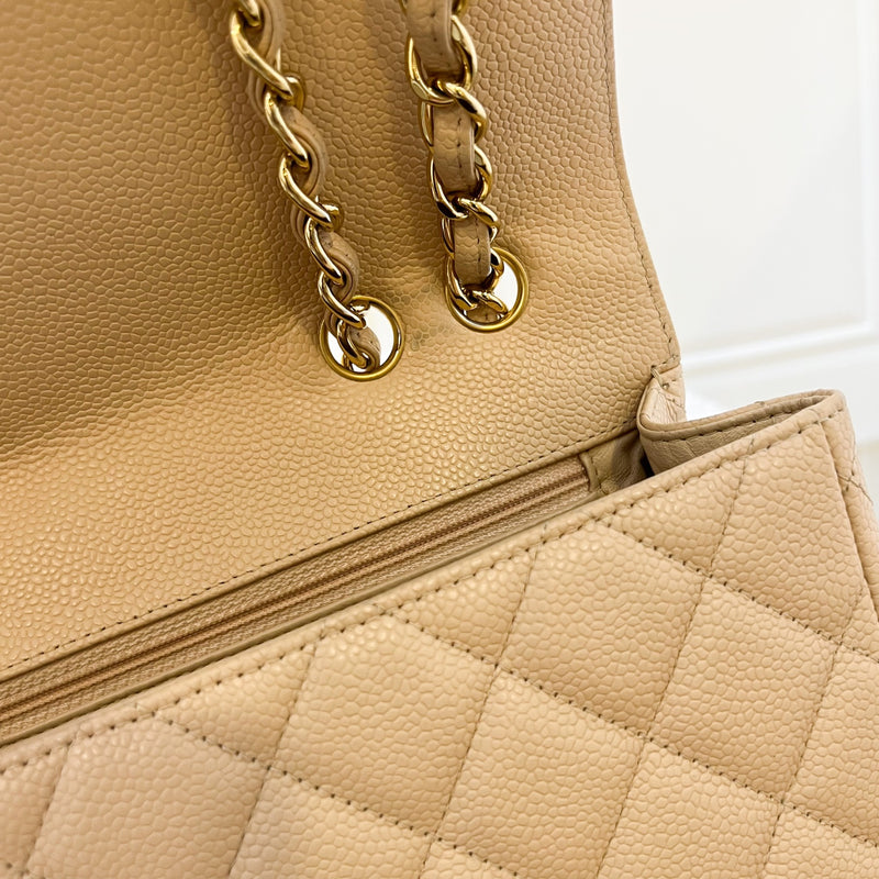 Chanel Jumbo Classic Flap SF in Beige Caviar and GHW