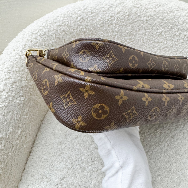 LV Multi Pochette Accessoires MPA in Monogram Canvas, Pink Strap and GHW