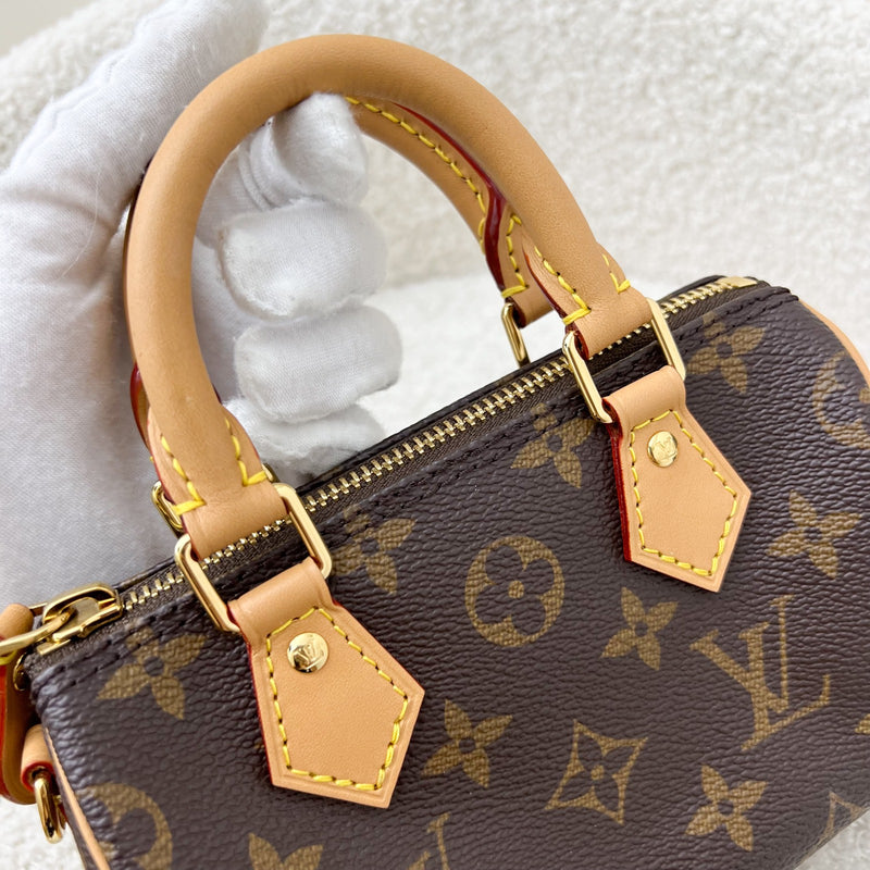 LV Nano Speedy in Monogram Canvas and GHW