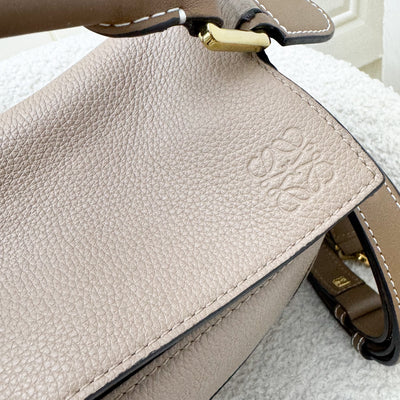 Loewe Small Puzzle Bag in Sand / Mink Calfskin and GHW