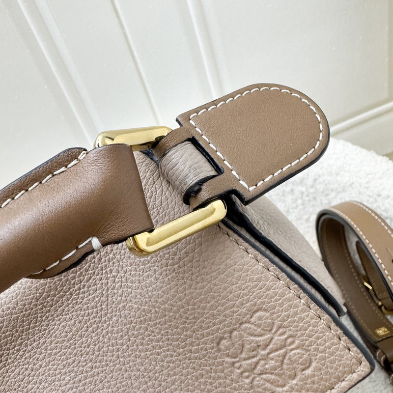 Loewe Small Puzzle Bag in Sand / Mink Calfskin and GHW