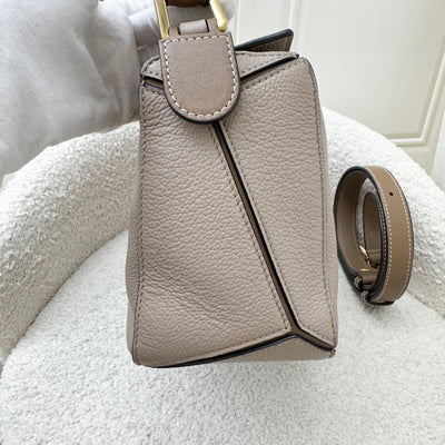 Loewe Small Puzzle Bag in Sand / Mink Calfskin and GHW