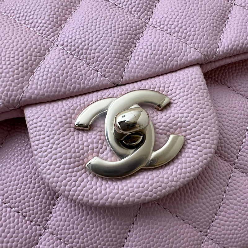 Chanel Small Classic Flap CF in 22B Pink Caviar and LGHW