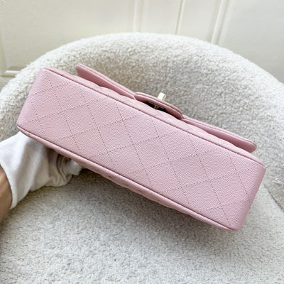 Chanel Small Classic Flap CF in 22B Pink Caviar and LGHW