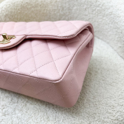 Chanel Small Classic Flap CF in 22B Pink Caviar and LGHW