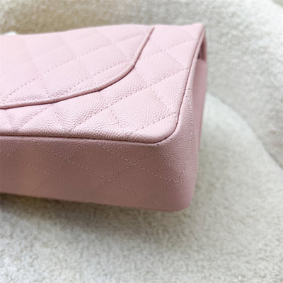 Chanel Small Classic Flap CF in 22B Pink Caviar and LGHW