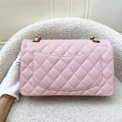 Chanel Small Classic Flap CF in 22B Pink Caviar and LGHW