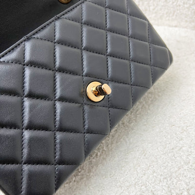 Chanel Classic Mini Rectangle Flap in Black Lambskin and Rose Gold HW