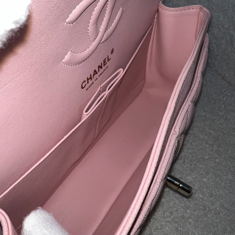 Chanel Small Classic Flap CF in 22B Pink Caviar and LGHW