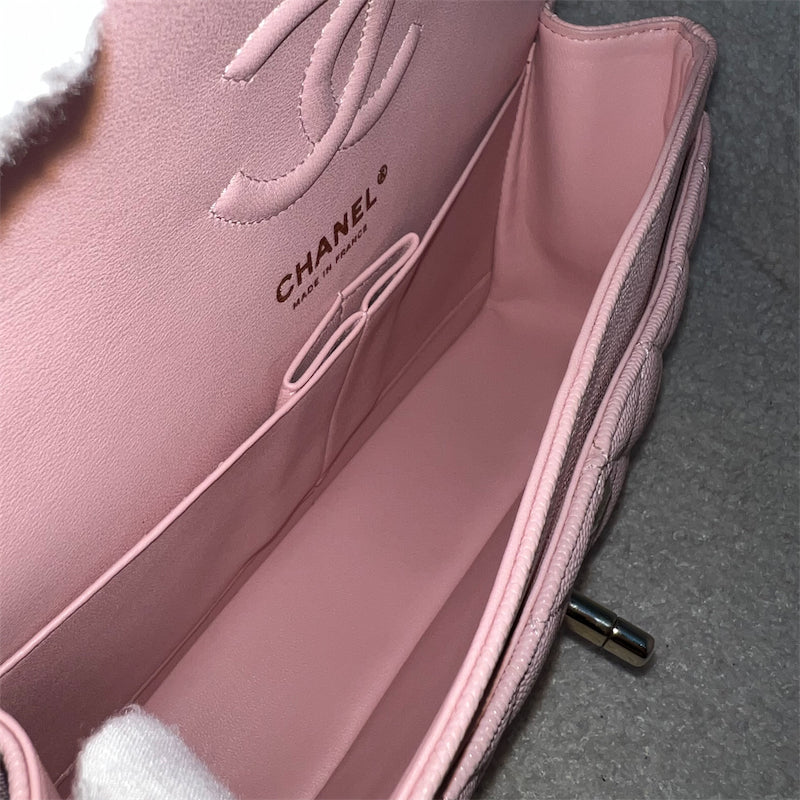 Chanel Small Classic Flap CF in 22B Pink Caviar and LGHW