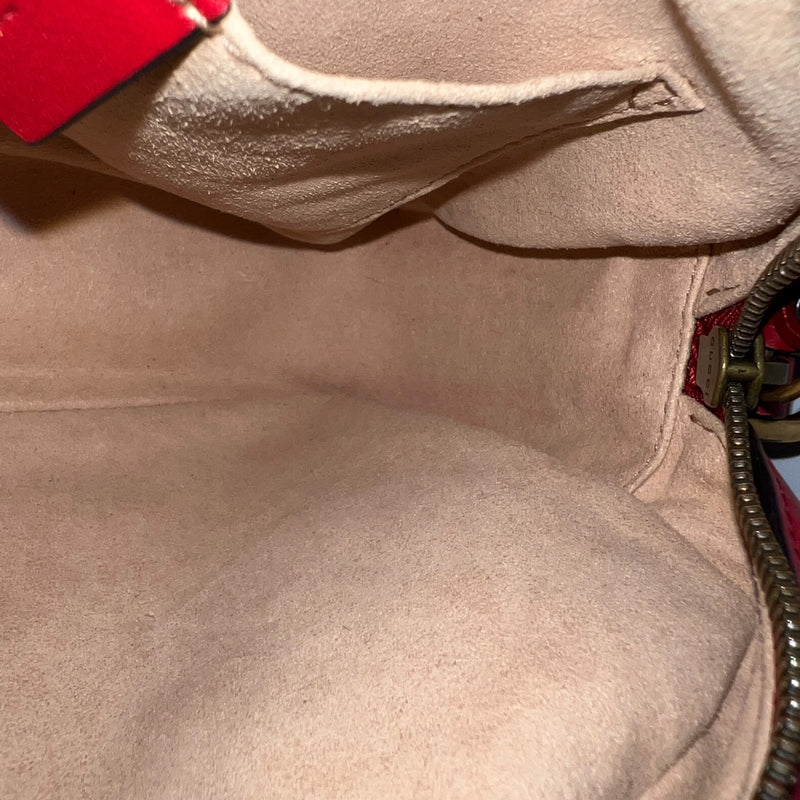 Gucci Marmont Small Camera Bag in Red Matelasse Chevron Leather and AGHW
