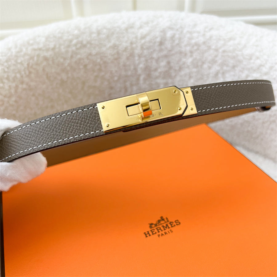 sold out HERMES KELLY BELT EPSOM ETOUPE WITH GHW