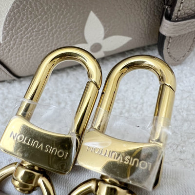 LV Diane PM in Tourterelle (Grey) / Creme Giant Monogram Empreinte Leather and GHW