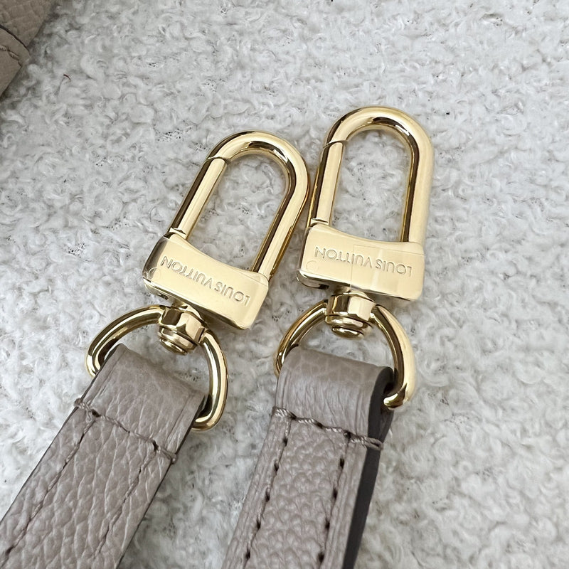 LV Diane PM in Tourterelle (Grey) / Creme Giant Monogram Empreinte Leather and GHW