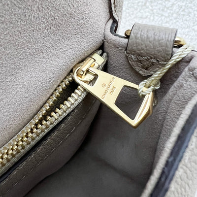 LV Diane PM in Tourterelle (Grey) / Creme Giant Monogram Empreinte Leather and GHW