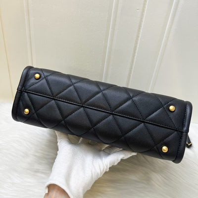 Chanel 24A "2-in-1" Small Tote in Black Caviar and AGHW (Model: AS4940)