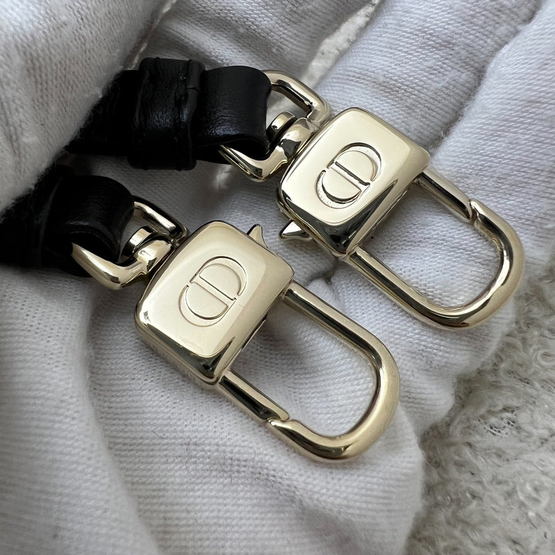 Dior Micro Lady D-Joy Bag in Black Cannage Lambskin and LGHW (Model: S0910ONGE)